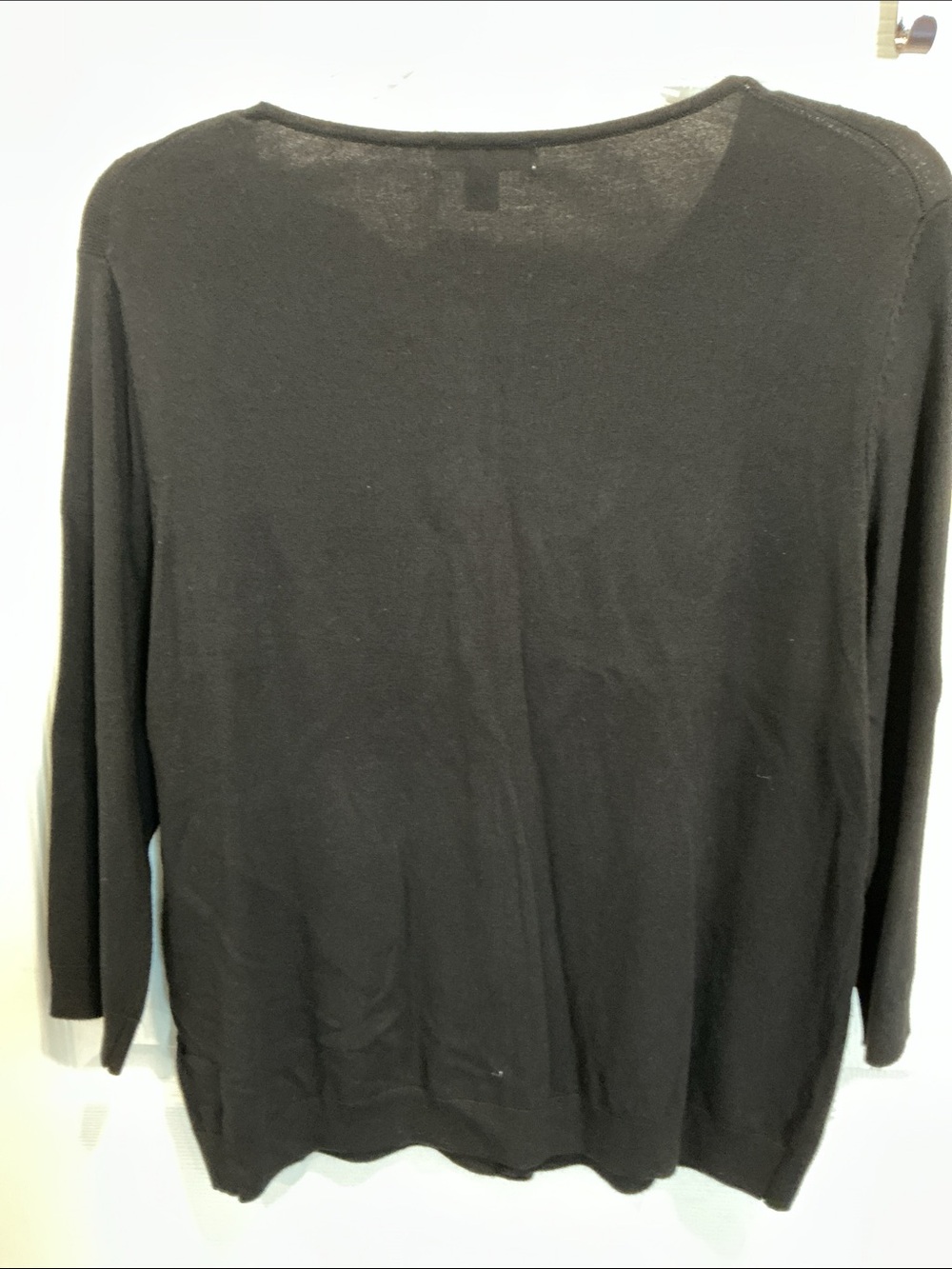Roz & Ali Black Button-Front Cardigan Sweater- NWT - Picture 5 of 5